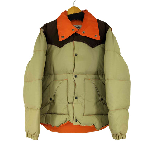 ダウンバイショット Down BY Schott 80S  MADE IN USA バイカラーダウンジャケット メンズ JPN:L